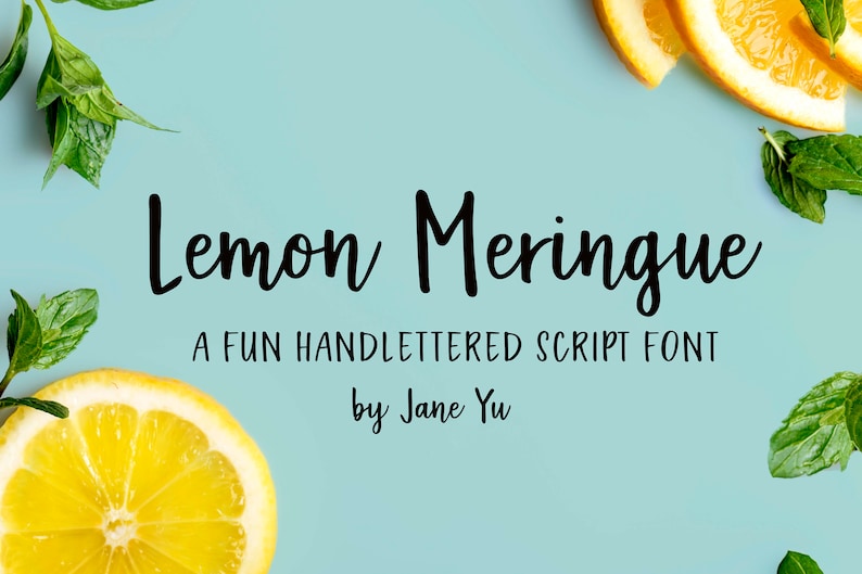 Lemon Meringue Script Font Downloadable Font image 1