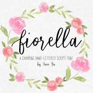 UITGEBREIDE licentie Fiorella Script lettertype downloadbare lettertype afbeelding 1