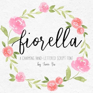 EXTENDED LICENSE - Fiorella Script Font - Downloadable Font