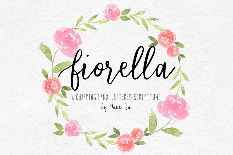 UITGEBREIDE licentie Fiorella Script lettertype downloadbare lettertype afbeelding 1