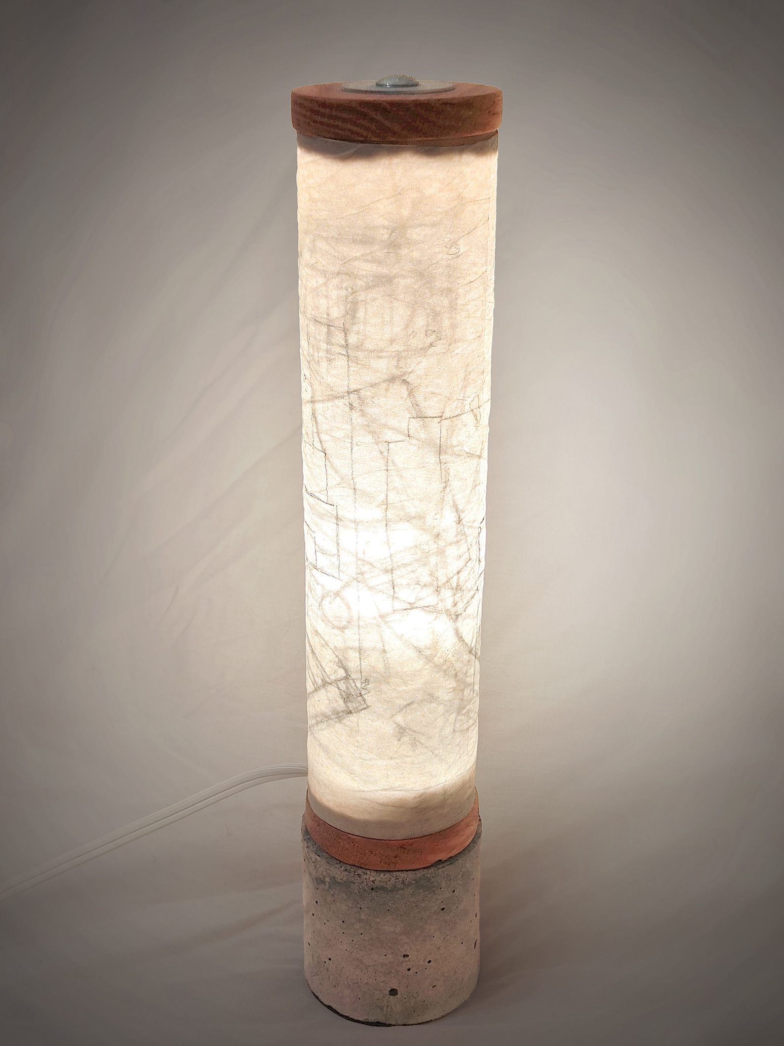 Architectural Trace Paper Lantern Desk Lamp Etsy 日本