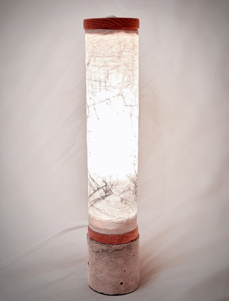 Architectural Trace Paper Lantern Desk Lamp Etsy