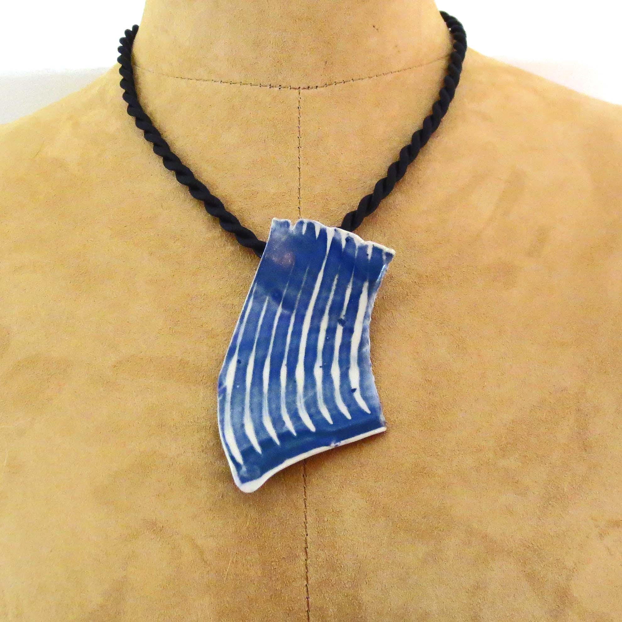 blue pottery jewellery