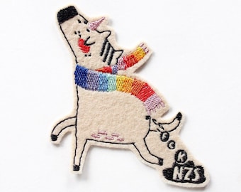 Iron-on patch Fck nzs Unicorn | Patch