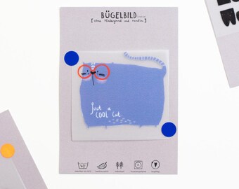 Iron-on transfer without border "Cool Cat"
