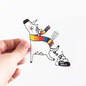 Naszywka do prasowania bez obramowania „FCK NZS Unicorn”