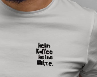 Iron-on patch borderless "No coffee no jokes"