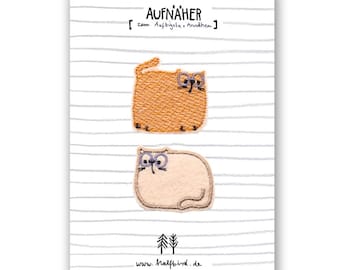 Iron-on patch set, small cats | Patches