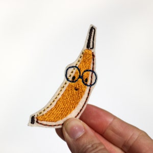 Aufnäher zum Aufbügeln Patch Banane, Dackel, Löwe, Wal, coole Socke, Bäume Bild 6