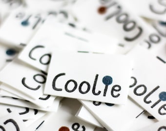 Étiquette « Coolie » | Lot de 5 en coton biologique | Anna Katharina Jansen/halfbird
