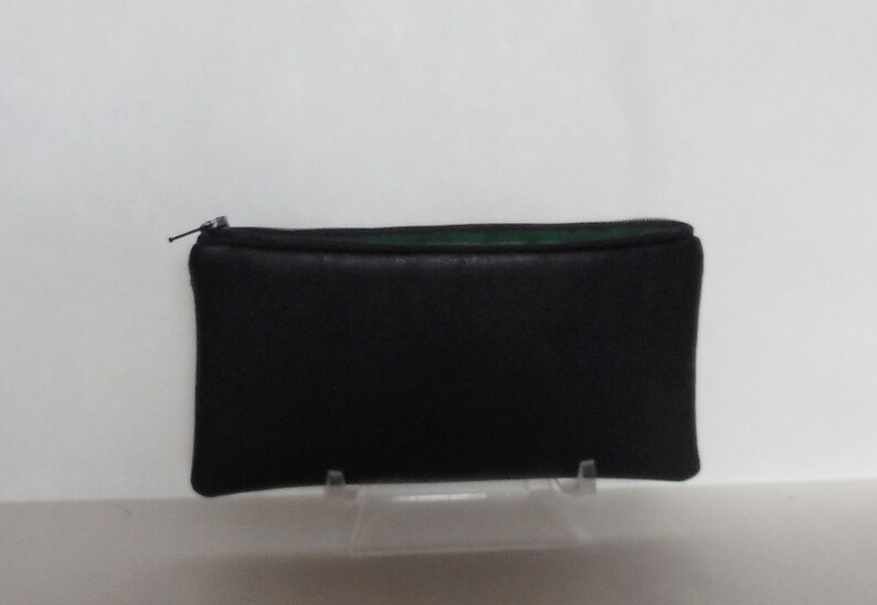 Odor Proof Marijuana Toke Bag Black Smooth Leather Odor Free Etsy