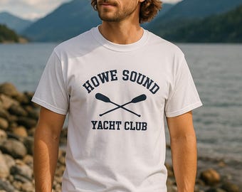 Crewneck T-shirt | Howe Sound Yacht Club  | Heavyweight Adult Unisex | Gildan® 5000