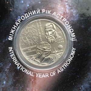 Commemorative coins Coin of Ukraine, International Year of Astronomy  in Buklet Nickel