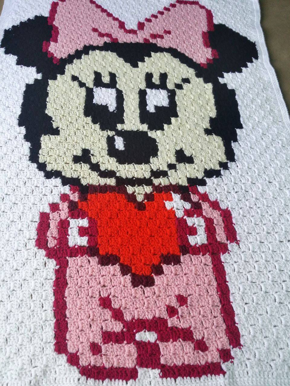 Crochet Baby Blanket Minnie Mouse Crochet Baby Blanket Minnie Mouse