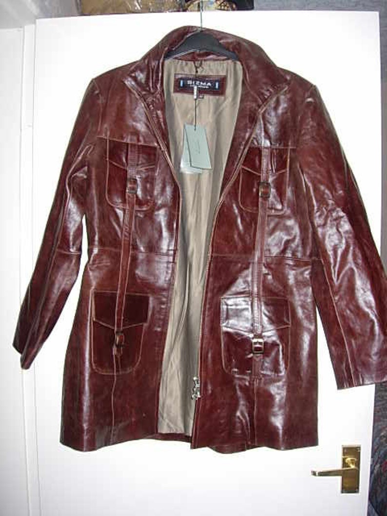 ladies leather jacket size 20