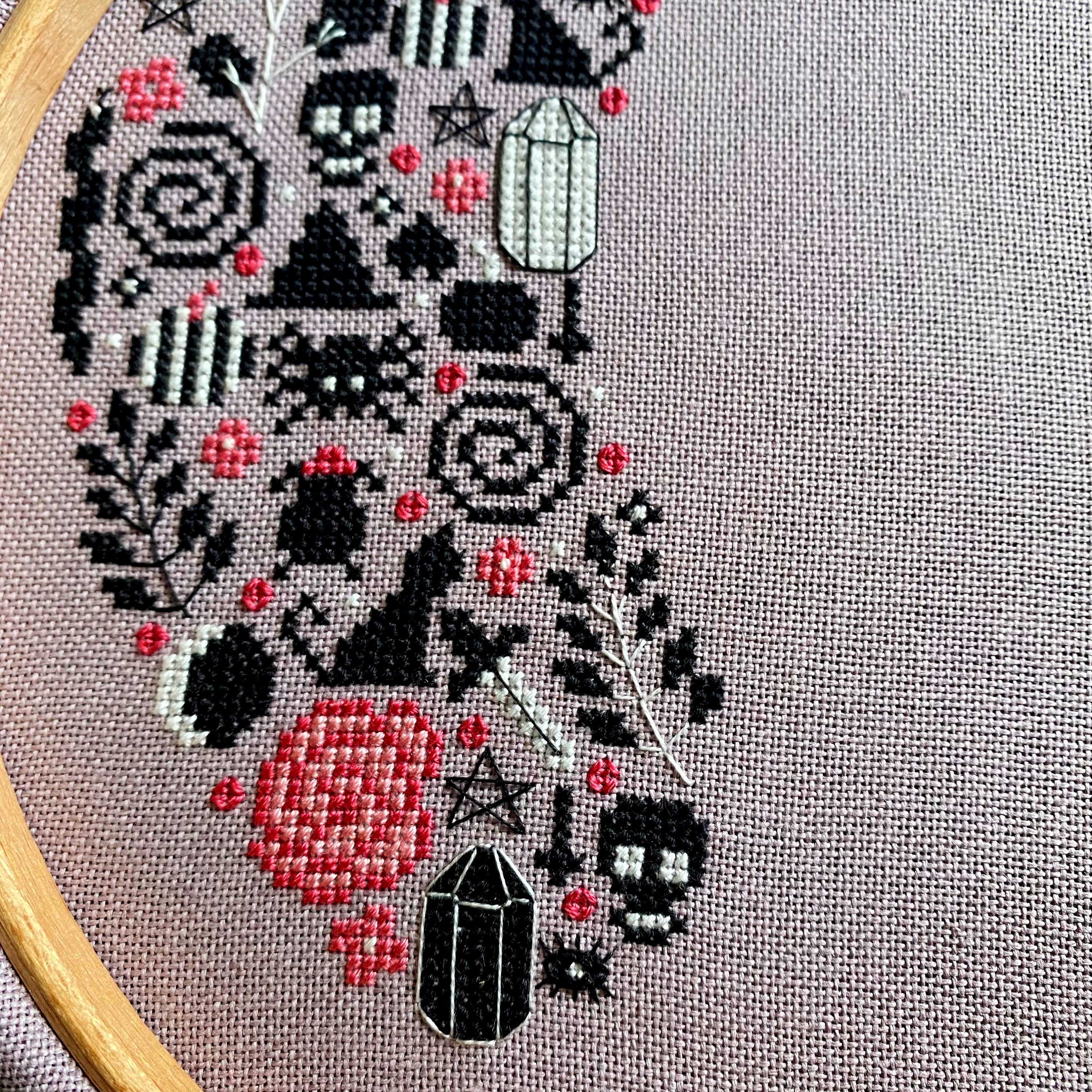 Welcome Witches Halloween PDF Cross Stitch Pattern - Etsy