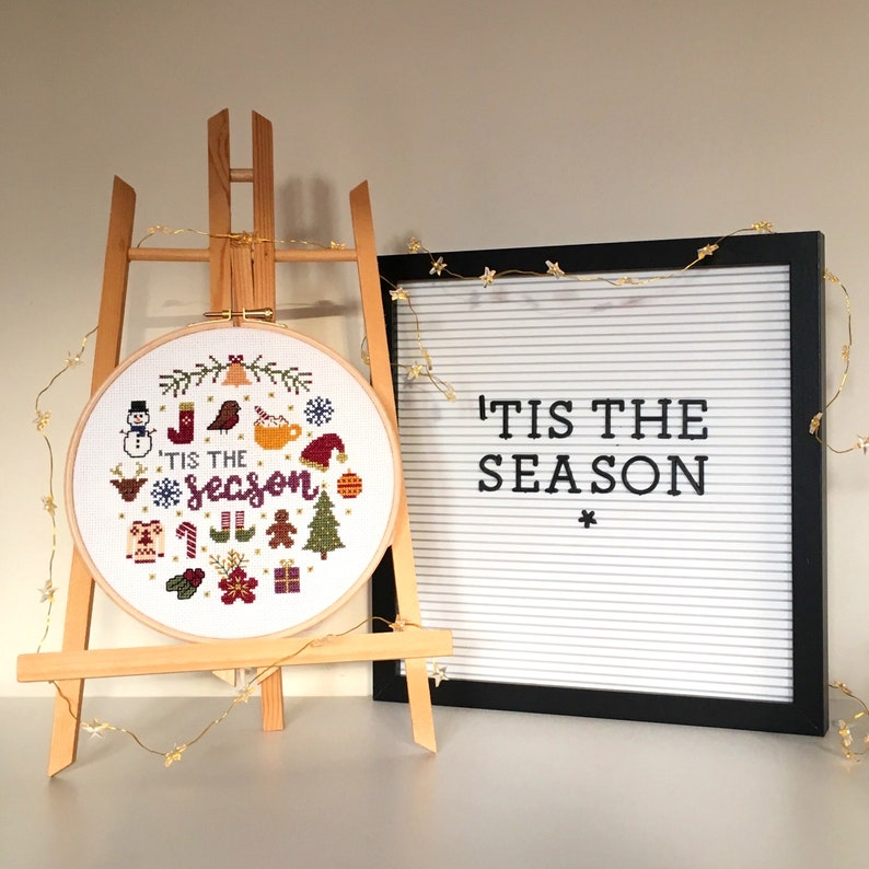 PDF /'Tis The Season Christmas Cross Stitch Pattern