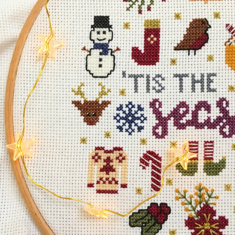 PDF /'Tis The Season Christmas Cross Stitch Pattern