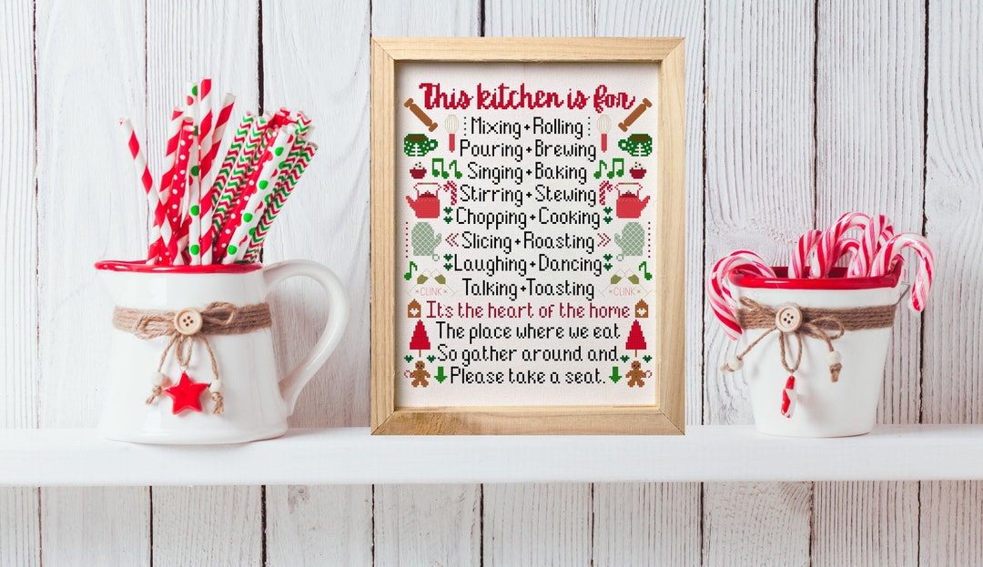 PDF Heart of the Home Christmas Cross Stitch Pattern Instant Download ...