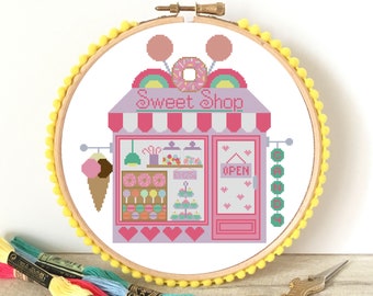 Sweet Shop PDF Cross Stitch Pattern