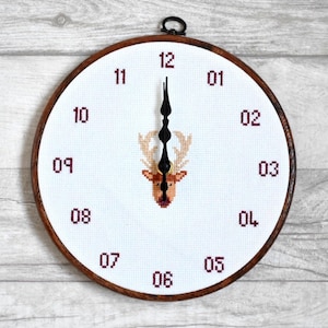 PDF Cross Stitch Clock Pattern