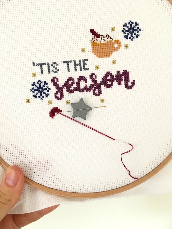 PDF /'Tis The Season Christmas Cross Stitch Pattern
