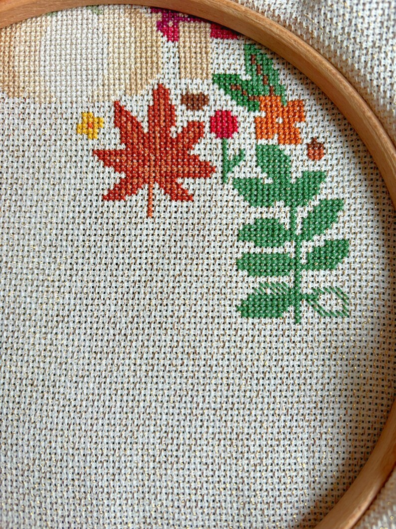 Autumn Wreath Cross Stitch Pattern Sampler PDF Download - Etsy