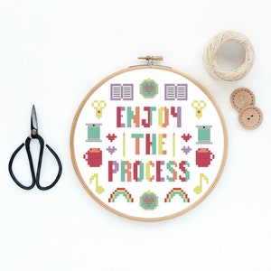 Disfruta del proceso Patrón de punto de cruz en PDF