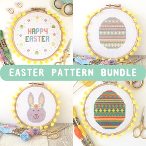 Easter/Spring Cross Stitch PDF Pattern Bundle