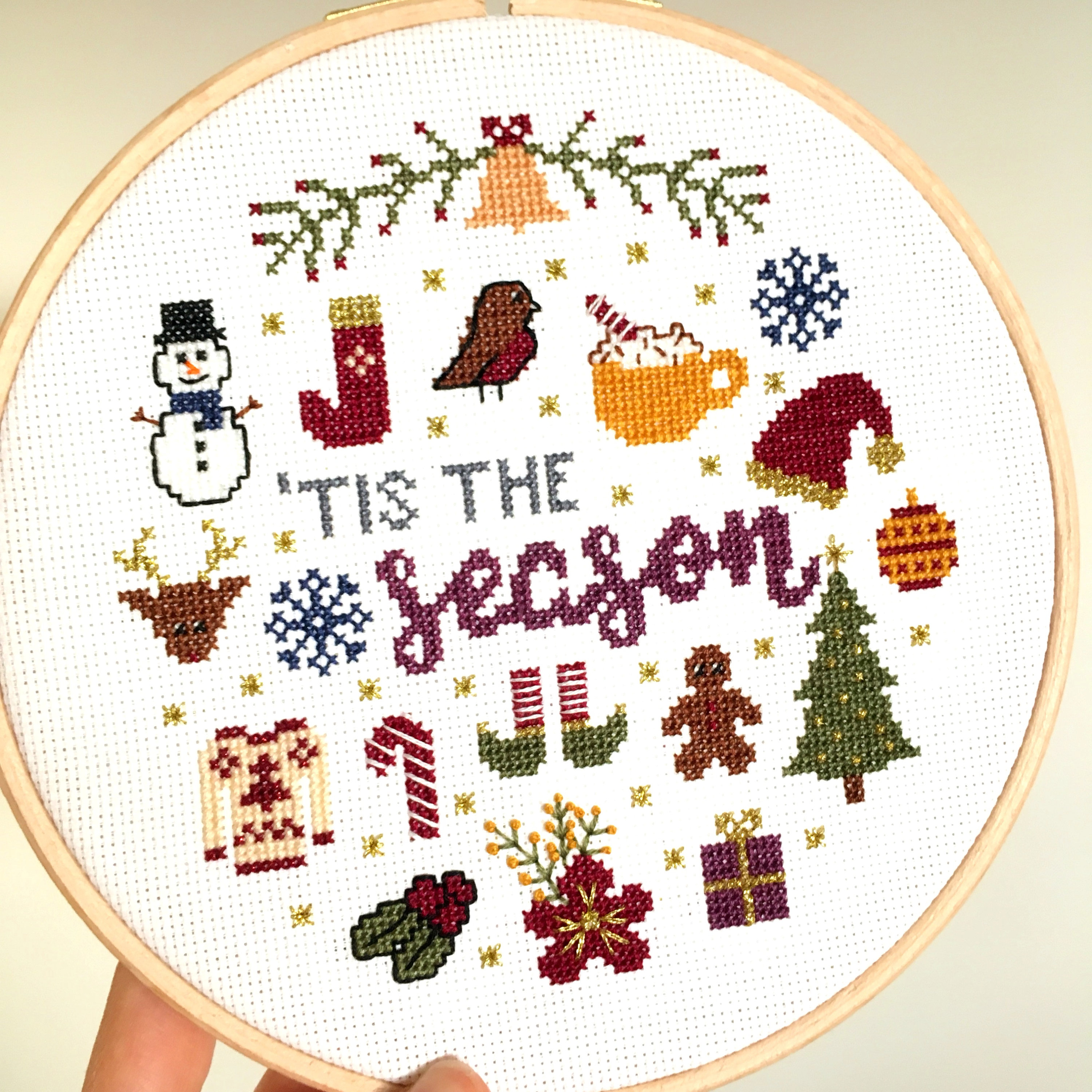 PDF /'Tis The Season Christmas Cross Stitch Pattern