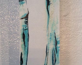 Birch 2018 collection. Acrylic on canvas.