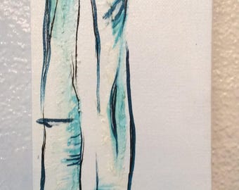 Birch 2018 collection. Acrylic on canvas.