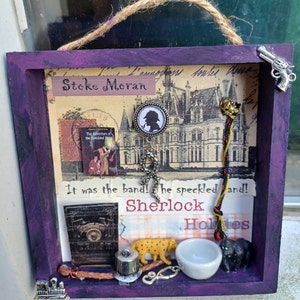 Sherlock Holmes Speckled Band Shadowbox
