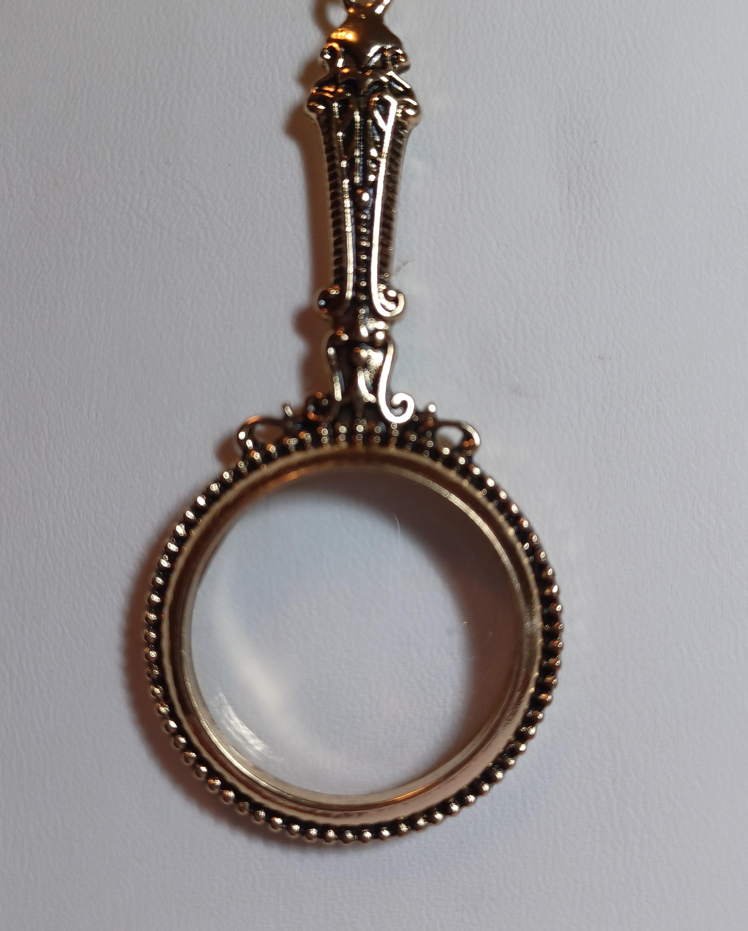 Collana Con Ciondolo Con Lente D'ingrandimento Tascabile Portatile