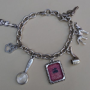Sherlock Holmes Hound of the Baskervilles Charm Bracelet
