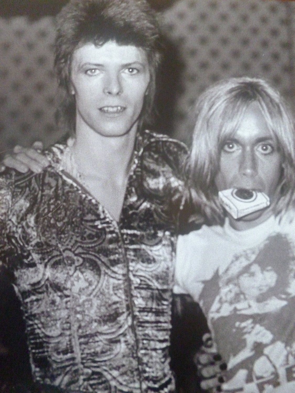 David Bowie Et Iggy Pop Photo Montage David Bowie & Iggy Pop London 1972 Mounted Photo Poster | Etsy