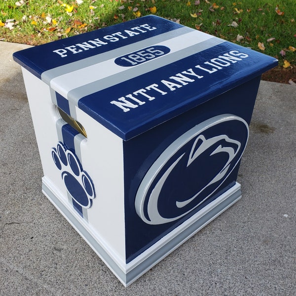 Penn State Nittany Lions (inspired) fancave storage box