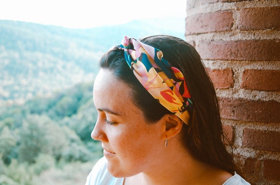 how to wear a hair wrap headband