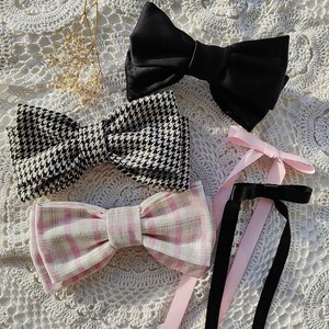 Hair Bow. Barrette. Barette Bow. Classic and elegant women, girls. Hair Clips. Gift for Her. Ties. Christmas Bows. image 3