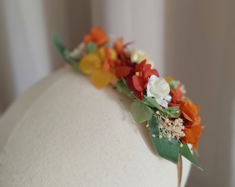 Haarband mit Meeresmotiv. Blumen im Haar. Haarschmuck für Gäste. Blumenhaarschmuck. Haarband. Haarband im Boho-Stil. Herbstlicher Haarschmuck. Hochzeitsgast.