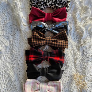 Hair Bow. Barrette. Barette Bow. Classic and elegant women, girls. Hair Clips. Gift for Her. Ties. Christmas Bows. image 2