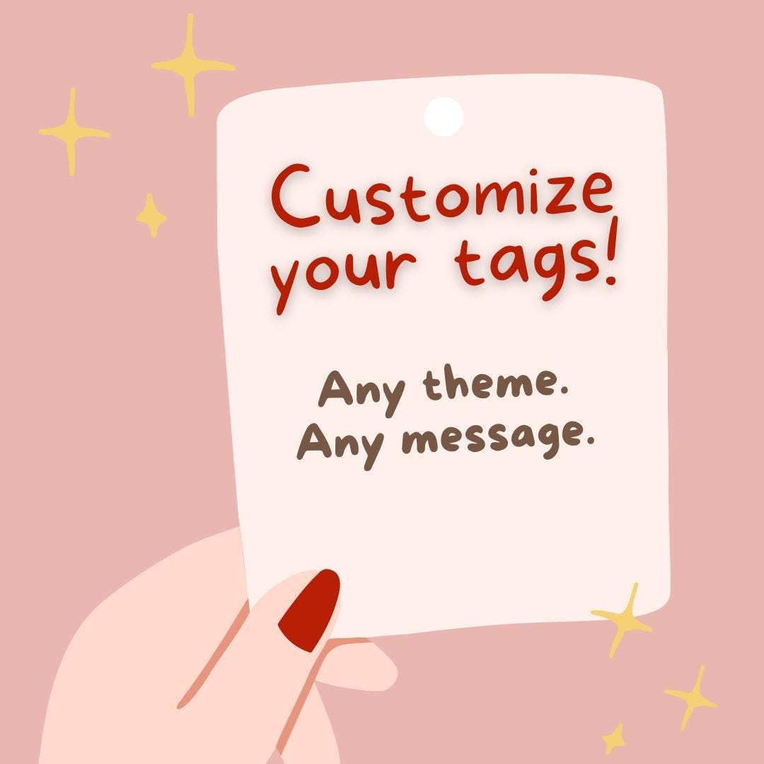 Custom Theme Favor Tags