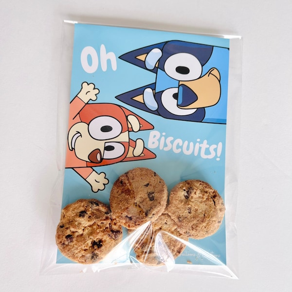 Party favors, Bluey themed party favors, Bluey Birthday, Bluey, Oh biscuits Bluey,