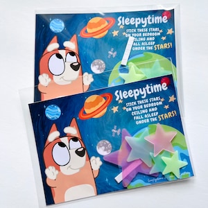 Party favors, Bluey themed party favors, Bluey Birthday, Bluey, Sleepytime Bluey