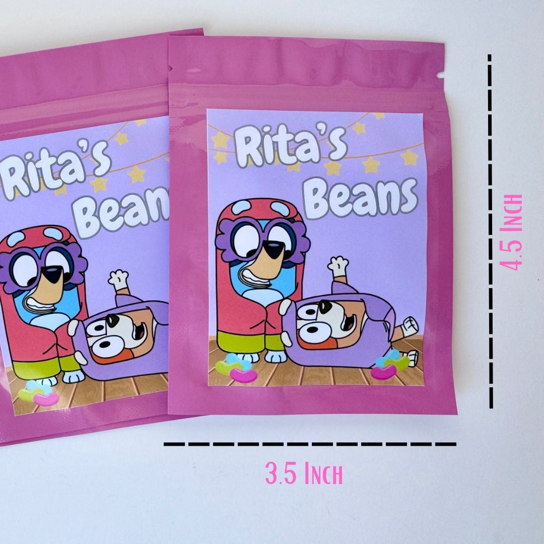 Rita's Beans Bluey Favor Bags