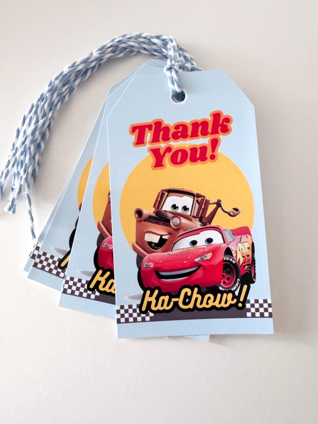 Cars Inspired Themed Party Favors, Blue Inspired Birthday, Cars Tags ...