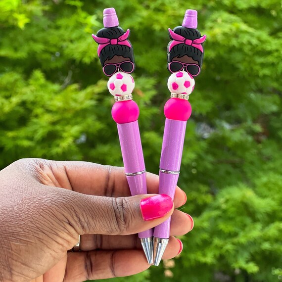 Silicone Beaded Pens Beaded Pen Mama Beaded Pen Pen Pink Mama