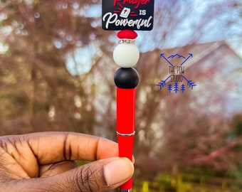 Prayer is powerful pen| Faith based pen| God pen|Journal pen| Devotion pen| Faith based accessories|Religious gifts|Jesus Christ based gifts