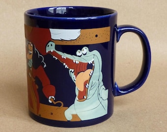 Vintage Peter Pan Mug / Disney Collectible Ceramic Coffee Cup 1990s / Great Gift Idea
