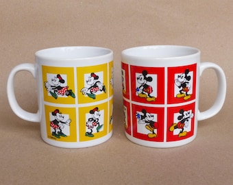 Tazze vintage di Topolino e Minnie (set di 2) DISNEY / Kilncraft England / Ottima idea regalo